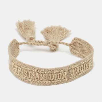 Pre Owned Dior J'Adior Woven Fabric Friendship Bracelet