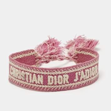 Pre Owned Dior J'Adior  Woven Fabric Adjustable Bracelet