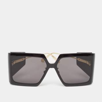 Pre Owned Dior Black DiorSolar S1U Square Sunglasses