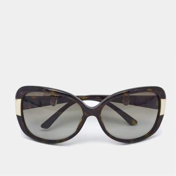 Pre Owned Dior Tortoise Brown Gradient DiorMidnight Oversized Sunglasses