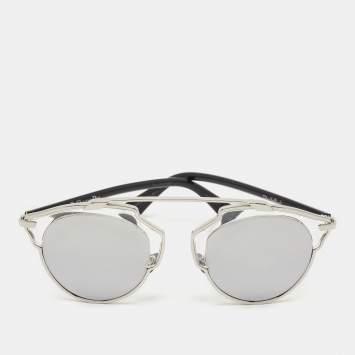 Pre Owned Dior Black//Silver DiorSoReal Aviator Sunglasses