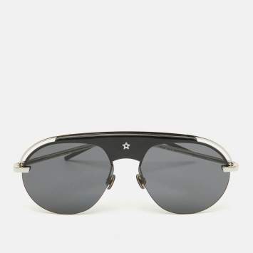 Pre Owned Dior Black/Silver Revolution Pilot Aviator Sunglasses