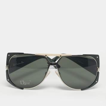 Pre Owned نظارة شمسية ديور غرين PGD85 أوفرسايزد