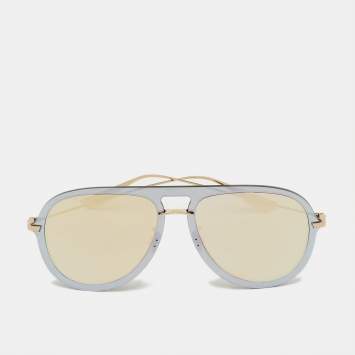 مملوكة مسبقًا Dior Silver Tone/Pink Mirrored DiorUltime 1 Aviator Sunglasses