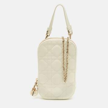 Dior Pink Cannage Leather Lady Dior iPhone 14 Pro Case Dior