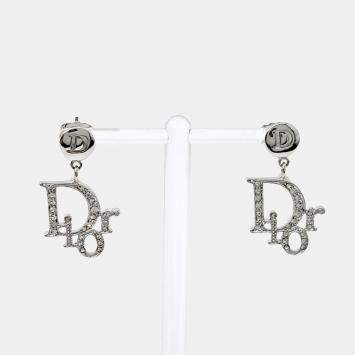 Pre Owned Dior Silver Plated earrings