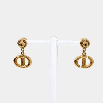 Pre Owned Dior Gold Plated Metal earrings