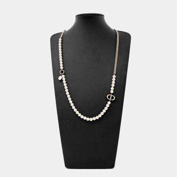 Pre Owned Dior Pearl-embellished Necklace