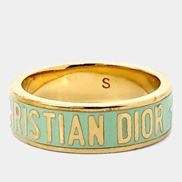 مملوكة مسبقًا Dior Gold Tone Metal Ring