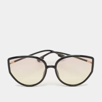 Pre Owned نظارة ديور سوداء/صفراء متدرجة SoStellaire 4 كبيرة الحجم