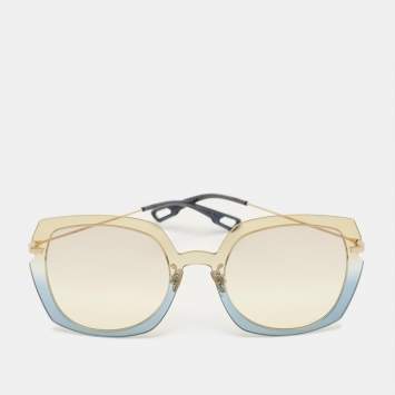 Pre Owned نظارة شمسية ديور ألتيتيود1 3LGVC متدرجة وردية/صفراء كبيرة الحجم