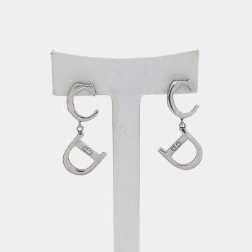 Pre Owned Dior Silver Tone Earrings