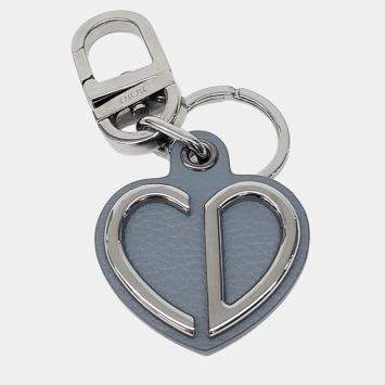 Pre Owned Christian Dior Blue/Silver Keyring and Bag Charm