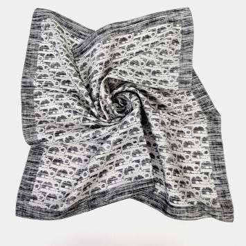 Pre Owned Dior Homme Oblique Black/Multicolor Silk Scarf
