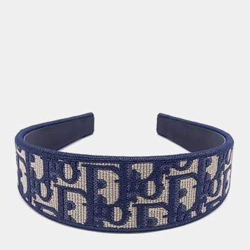 Pre Owned Christian Dior Oblique Hairband