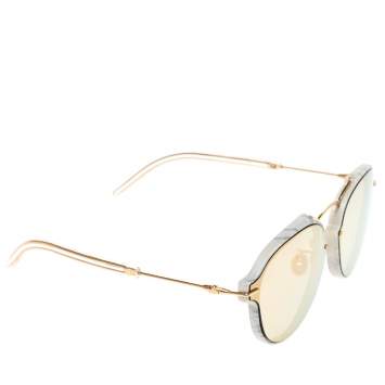 Pre Owned Dior Grey Marble Mirror GBZ0J Eclat Mirrored Sunglasses 