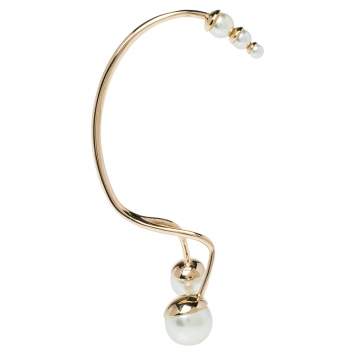 Pre Owned Dior Ultradior Gold Tone Single Earcuff