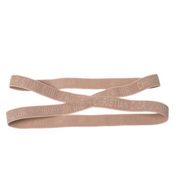 Pre Owned Dior J'adior Beige Stretch Headband 