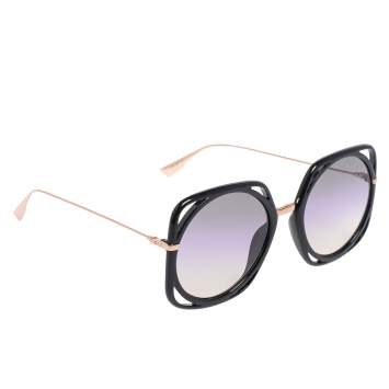 Pre Owned Dior Black DiorDirection 26S0D Oversized Square Gradient Sunglasses