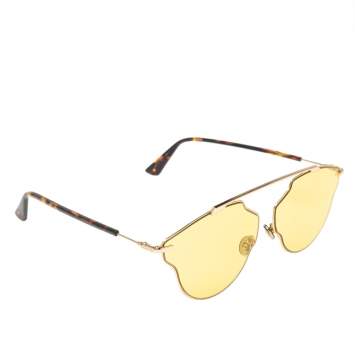 Pre Owned Dior Yellow Acetate DiorSoReal1Pop Sunglasses