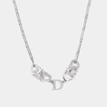 Pre Owned Dior Interlocking Heart Necklace