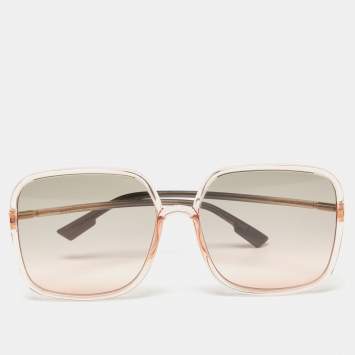Pre Owned Dior Pink DiorSoStellaire1 Oversized Square Gradient Sunglasses