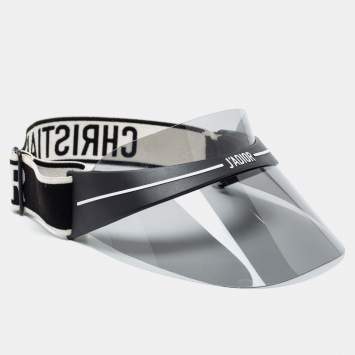 Pre Owned Dior Black/White Dior Club Visor Hat