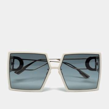 Pre Owned Dior Ivory / Blue Gradient 30 Montaigne Square Sunglasses