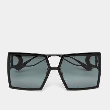 Pre Owned Dior Black 80711 30 Montaigne Square Sunglasses 