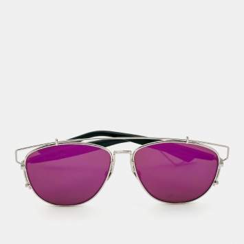 Pre Owned Dior Pink 84J9Z Dior Technologic Aviator Sunglasses