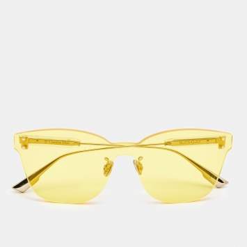 Pre Owned Dior Yellow Color Quake 2 Sunglasses