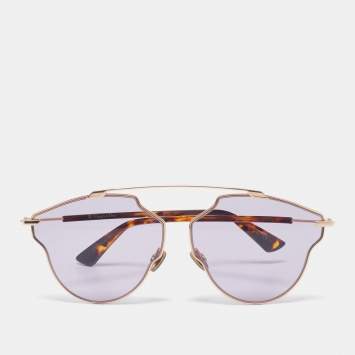 Pre Owned Dior Purple/Gold So Real Pop Sunglasses 
