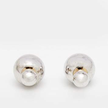 Pre Owned Dior Tribales Two Tone Earrings