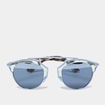 Pre Owned Dior Blue So Real Round Sunglasses