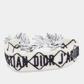 Pre Owned Dior J'Adior Woven Fabric Adjustable Bracelet