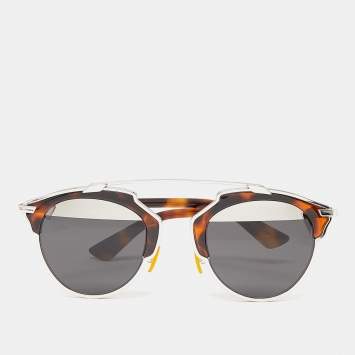 Pre Owned Dior DiorSoReal Brown Havana/Grey AOOMD Split Lens Sunglasses