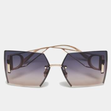 Pre Owned Dior Purple/Pink Gradient D0G2 30 Montaigne Square Sunglasses