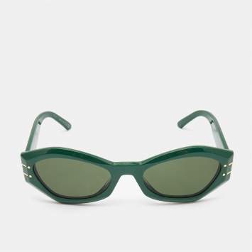 Pre Owned Dior Green/Black DiorSignature Cat Eye Sunglasses
