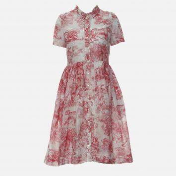 Pre Owned Christian Dior Dioriviera Cotton Dress M