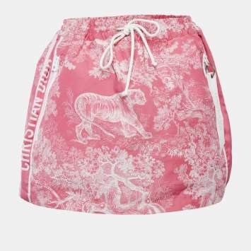 Dior Pink Toile de Joey Jacquard Mini Skirt M