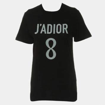 J'Adior 8 Printed Black T-Shirt Size S