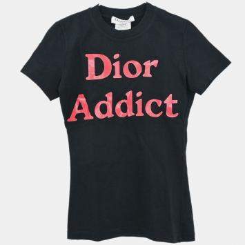 Pre Owned Christian Dior Black Short Sleeve T-shirt Size Small
