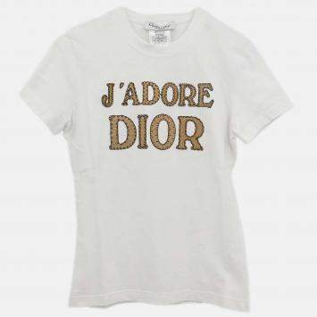 مملوكة مسبقًا Christian Dior T-shirt White Size 40