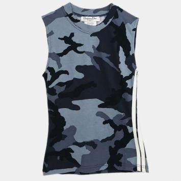 مملوكة مسبقًا Christian Dior Sleeveless Tank Top Camouflage Gray #36
