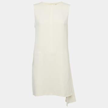 مملوكة مسبقًا قميص كريستيان ديور صوف أسود وحرير كريب بتفاصيل رقعة مقاس متوسط