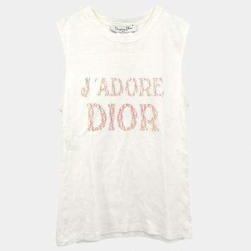 مملوكة مسبقًا Christian Dior Sleeveless Tank Top White #38