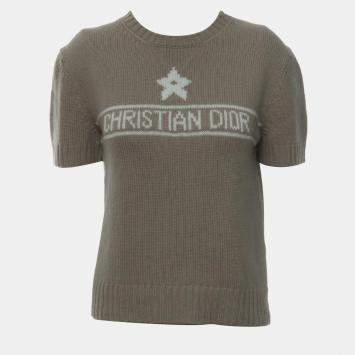Pre Owned Dior Knitted Dioriviera Short Sleeve Top Size M