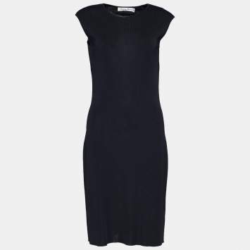 مملوكة مسبقًا Dior Black Knit Sleeveless Shift Dress M