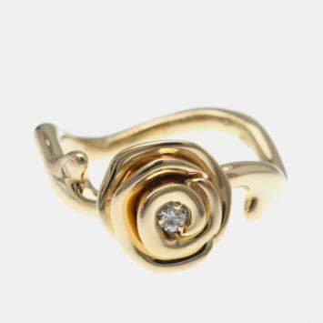مملوكة مسبقًا Christian Dior Rose Dior Couture Diamond Ring Pink Gold 18K Fashion Diamond Band Ring Pink Gold