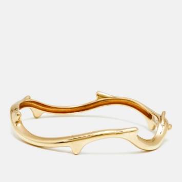 Pre Owned Dior Bois de Rose 18k Yellow Gold Bracelet 15.5